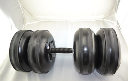 Justerbar 20-25 kg vattenfylld hantel för män hemmaträningsutrustning för armmuskler, bärbar och bekväm vatteninjektionshantel