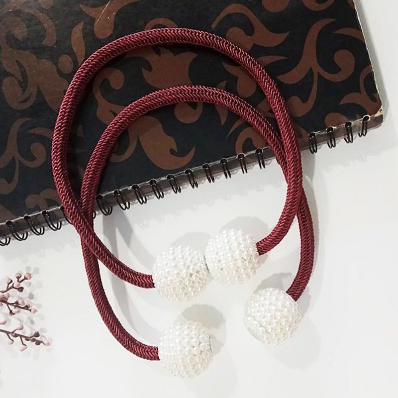 Magnetisk Gardin Tiebacks Pearl Beads