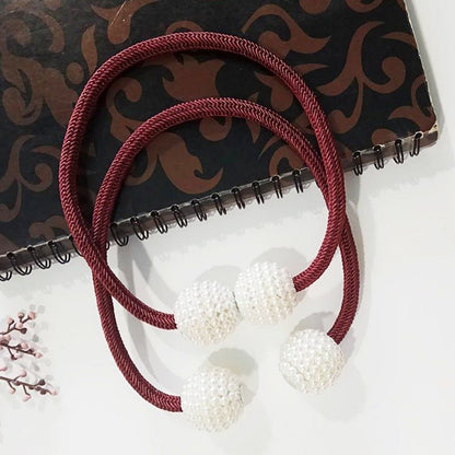 Magnetisk Gardin Tiebacks Pearl Beads