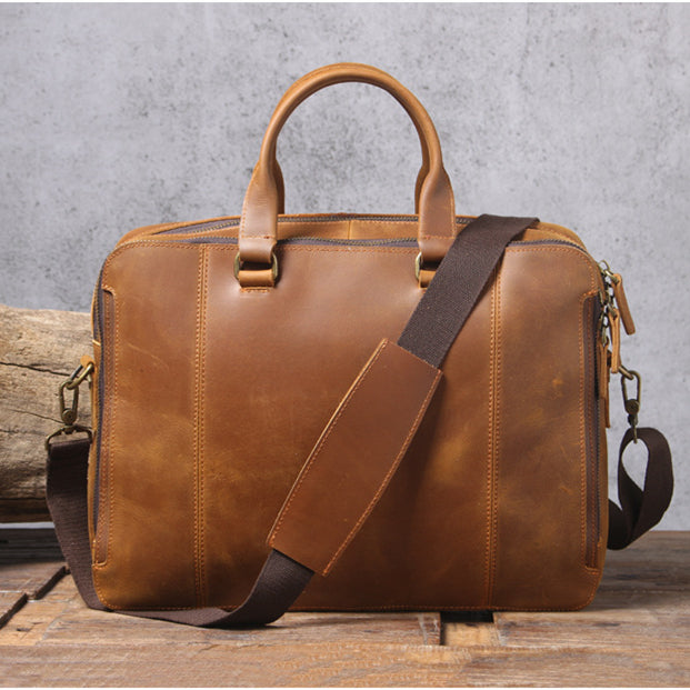 Men's Official Leather Business Handbag