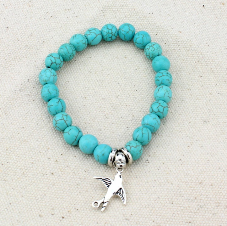 Boho Vintage Turquoise Bracelet - Stylish Fashion Jewelry