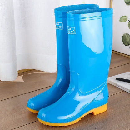 Rain boots waterproof shoes rubber shoes women