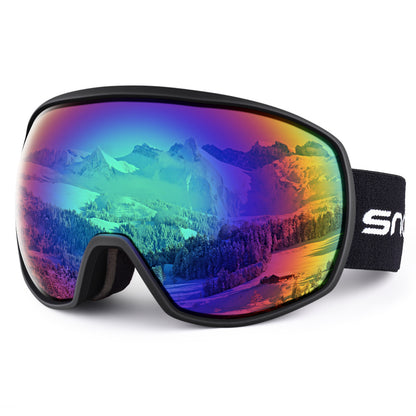 Nouvelles lunettes de ski anti-buée double couche, lunettes de ski d'alpinisme, lunettes de neige pour hommes et femmes carte myopie