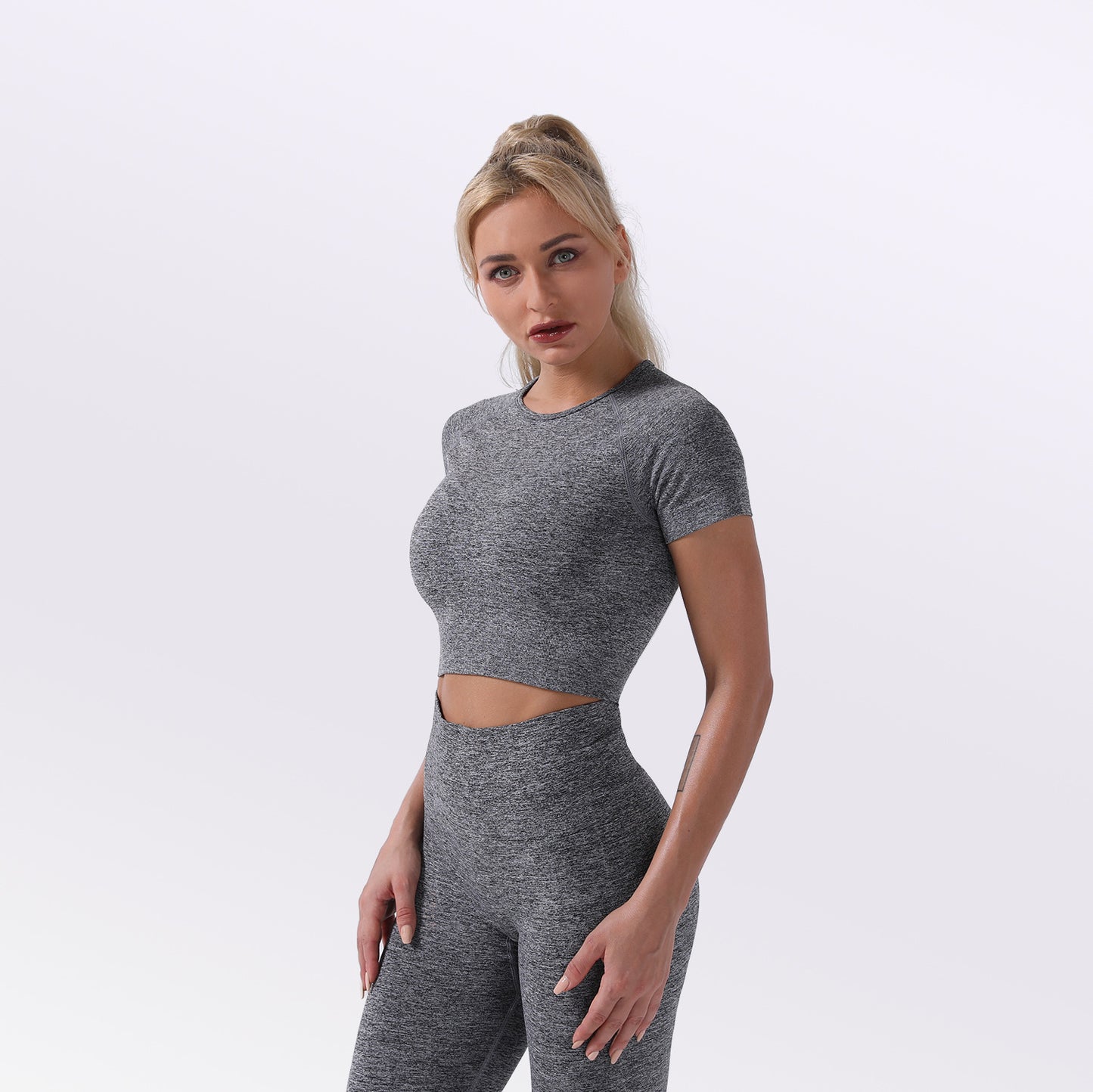 Ensemble de yoga botee sans couture pour femmes, fitness, gymnastique active