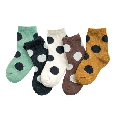 Embroidered striped baby socks cute animal baby cotton socks