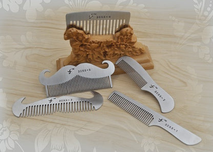 Stainless Steel Beard & Hair Combs