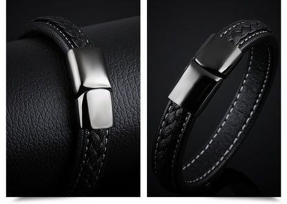 Black titanium steel bracelet