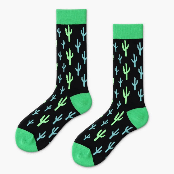 Chaussettes Cactus pour hommes, chaussettes créatives en coton pour Couple, chaussettes en coton