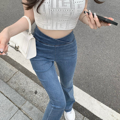 Fashion Design Hot Girl Micro Flare Pants