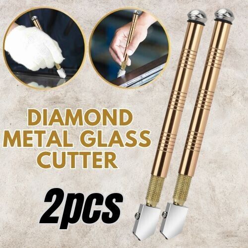 2Pcs Professional Glass Cutter Metal Carbide Precision Anti-Skid Cutting Tools