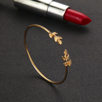 Tocona T Mode Bohemisk Lövknut Handmanschett Länkkedja Charm Armband För Kvinnor Guldarmband Femme Smycken 6115