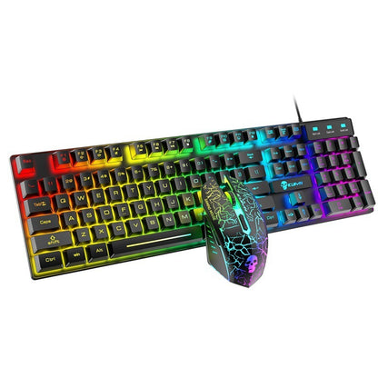 Ensemble clavier et souris lumineux Kuiying T6RGB