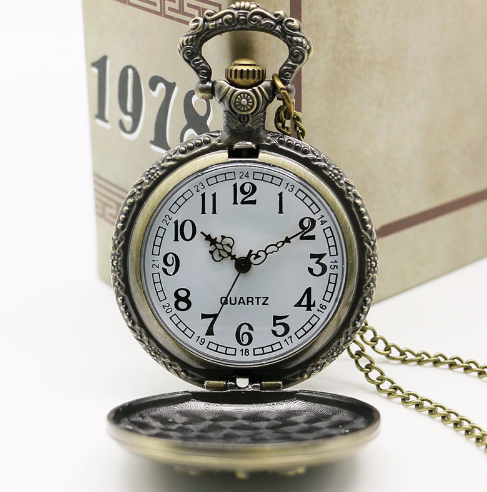 US Air Force Standard Personality Features Large Vintage Quartz Pocket Watch