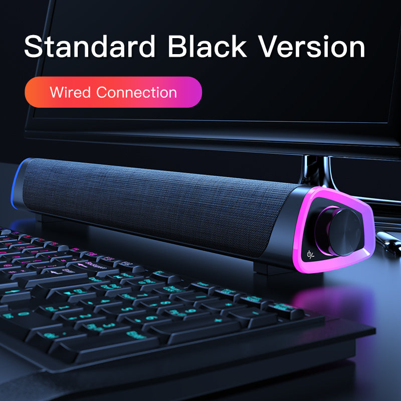 Kompatibel med Apple, 4D datorhögtalare stereoljud subwoofer Bluetooth-högtalare för Macbook bärbar dator musikspelare trådbunden högtalare
