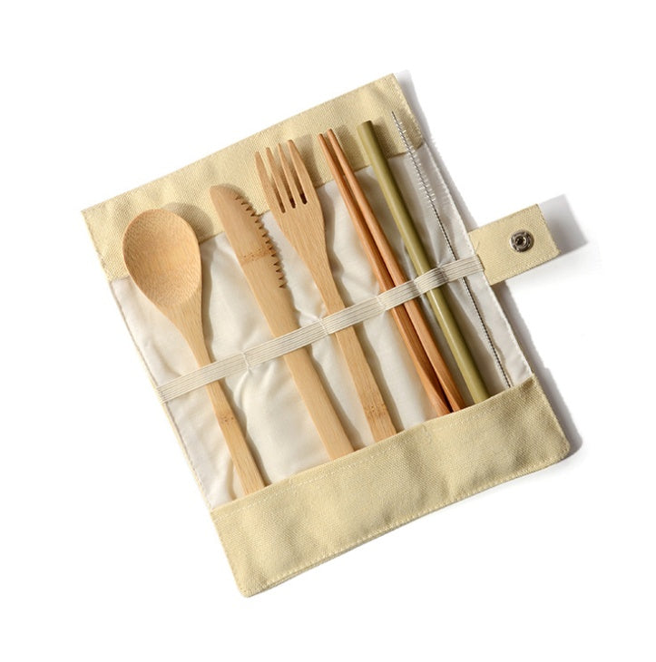Holiday Travel Bamboo Utensils Set