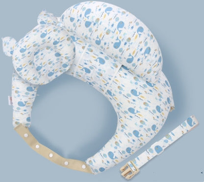 Oreillers d'allaitement pour bébé, coussin multifonction réglable, alimentation pour nouveau-né, housse lavable en couches