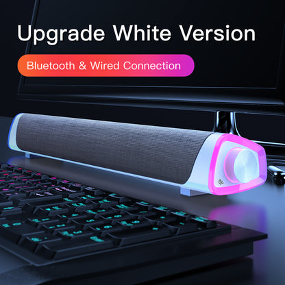 Kompatibel med Apple, 4D datorhögtalare stereoljud subwoofer Bluetooth-högtalare för Macbook bärbar dator musikspelare trådbunden högtalare