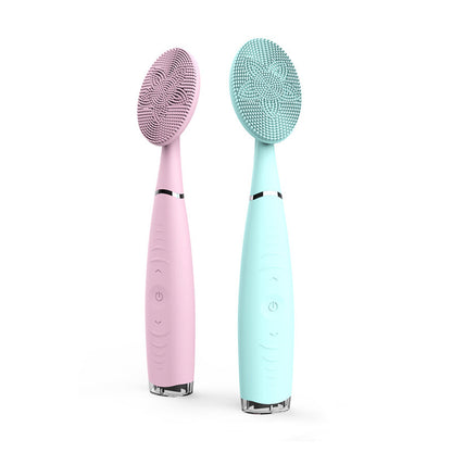 Facial Cleansing Brush Waterproof Silicone Cleansing Tool Portable Electric Handheld Facial Cleaning Brush Mini Pore Cleaner