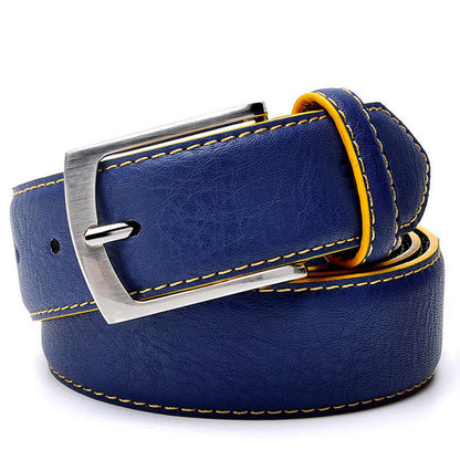 Men's Pin Buckle Leather Leisure Belt - Sophisticated Comfort