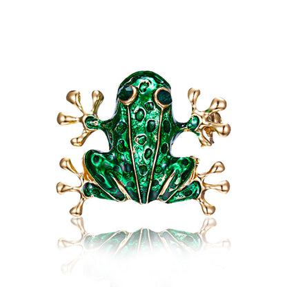 Vintage frog brooch