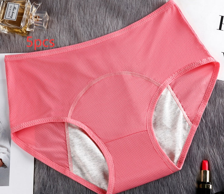 5PCS Menstrual Underwear Women Leak Proof Panties