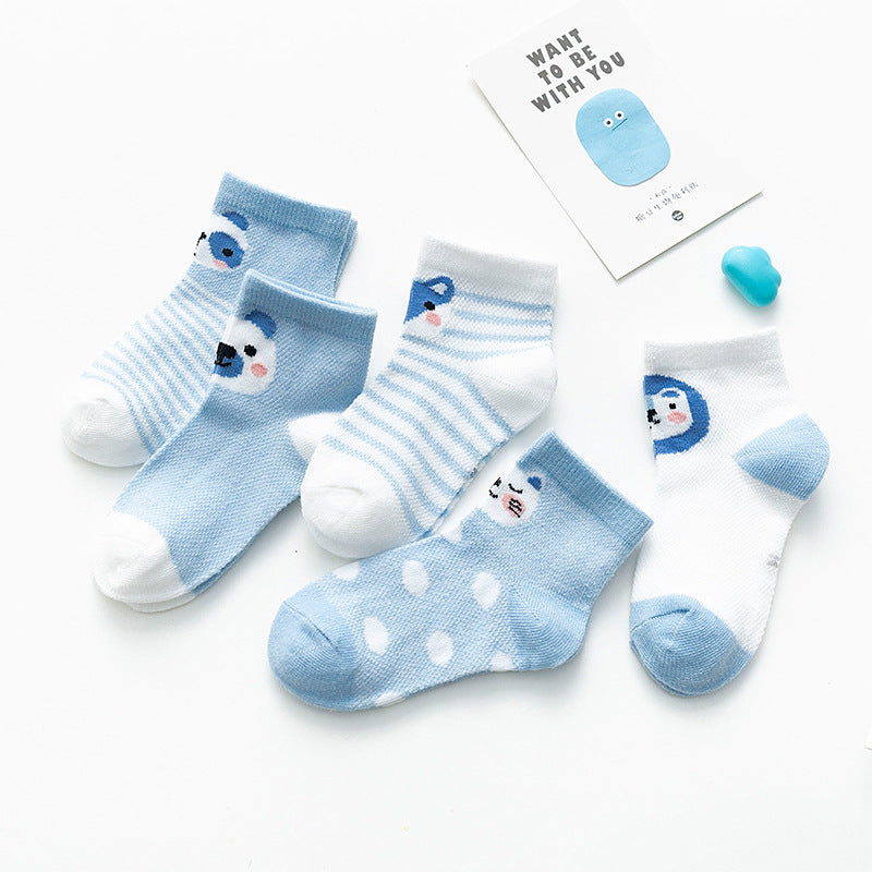 Chaussettes en maille d'animaux de dessin animé pour bébé