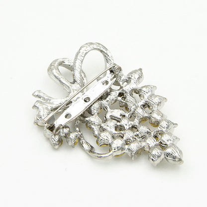 Broche Raisin Diamant Femme