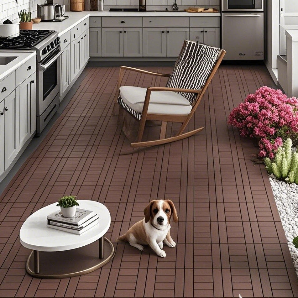 Waterproof, Wear-resistant, DIY Assembly, Garden, Courtyard, Balcony,plastic Flooring