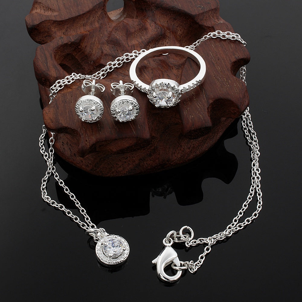 Luxury Zircon Jewelry Suit - Elegant and Stylish