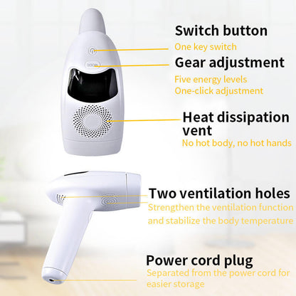 990,000 IPL Laser Hair Removal Device - LCD Display 5-Gear Professional System