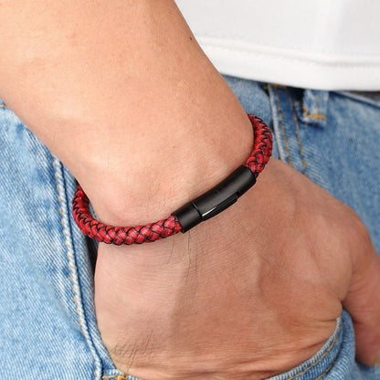 Herr för kvinnor Armband Svarta rostfria smycken Gåvor 