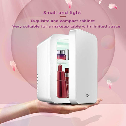 Mini Makeup Fridge Portable Cosmetic Refrigerator Cooler and Warmer Freezer for Perfume Beauty Skincare Products