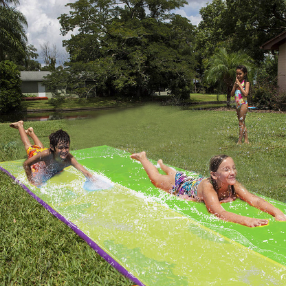 Toboggan aquatique en plein air, lit toboggan aquatique, lit d'eau de jeu