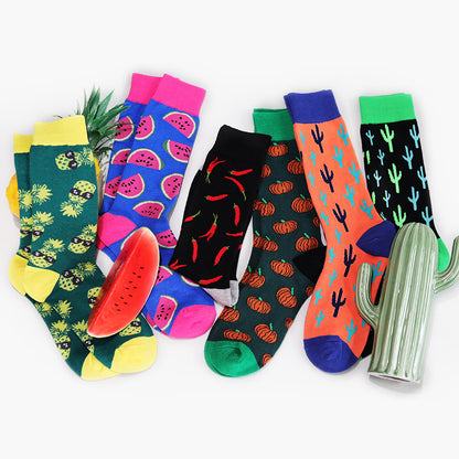 Chaussettes Cactus pour hommes, chaussettes créatives en coton pour Couple, chaussettes en coton