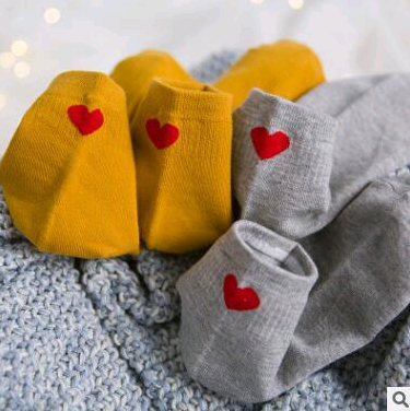 Women's autumn and winter cotton women's socks cotton socks love heart socks women's socks