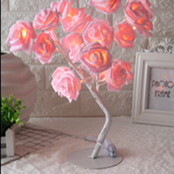 LED tree light rose small tree light