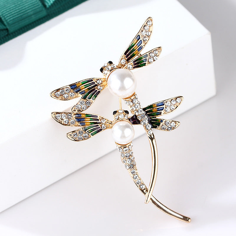 Painted Dragonfly Brooch