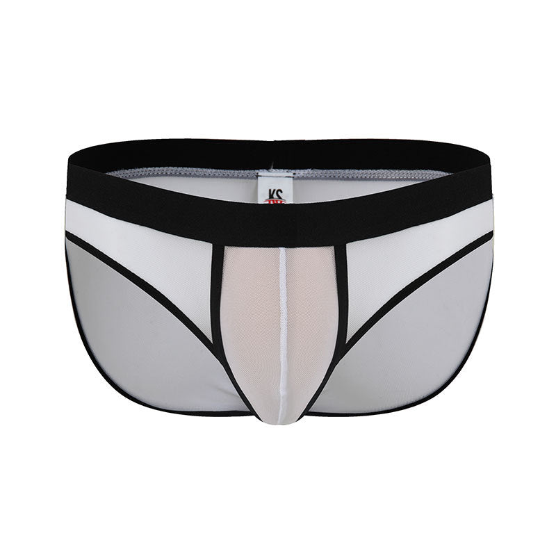Low Waist Breathable Mesh Sexy Briefs Nylon Men