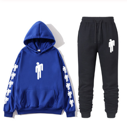 Sweat à capuche imprimé chanteur américain Billie Eilish sweat à capuche hommes et femmes Harajuku hip hop Brilie Eilish ensemble sweat + pantalon