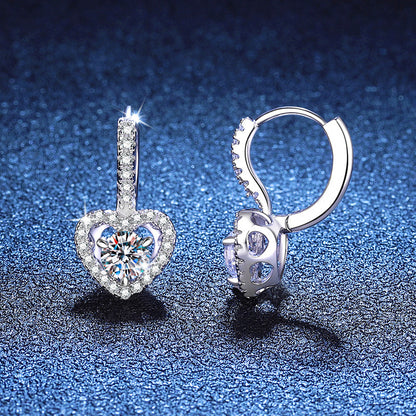 Luxury S925 Sterling Silver Moissanite Earrings