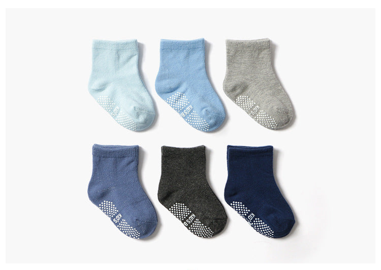 Fashion Boys' Solid Color Boat Socks