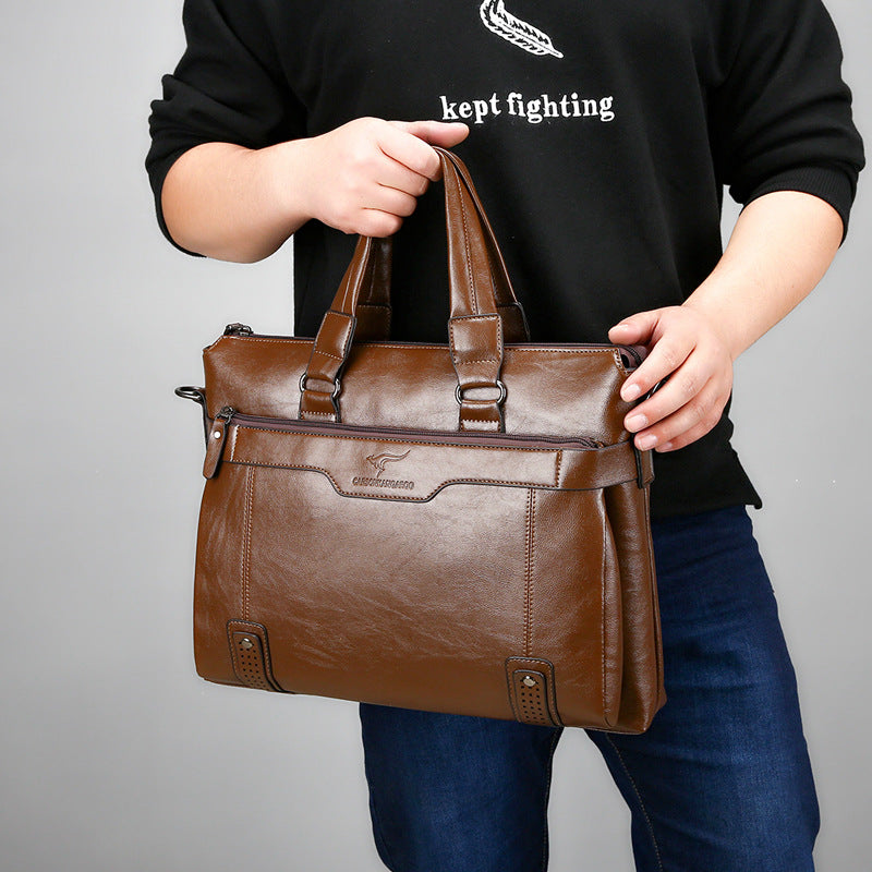 Men's handbag shoulder business computer bag