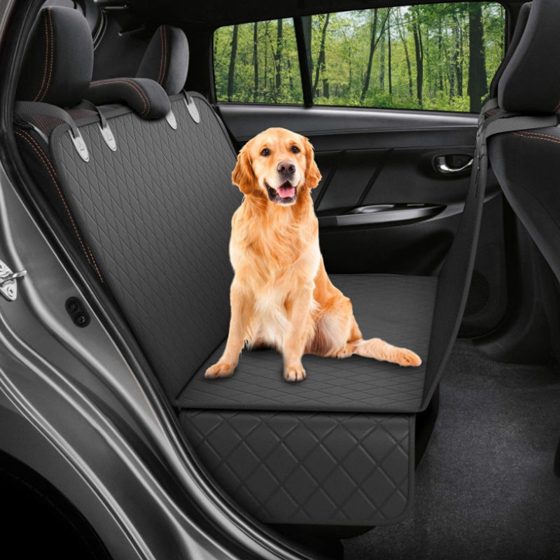 Housse de siège de voiture pour chien, en maille, porte-animal de compagnie, hamac, protection de sécurité, tapis de siège arrière de voiture avec fermeture éclair et poche pour voyage