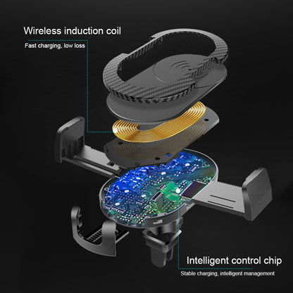 PURERADIAN:tm: Wireless Fast Charge Car Phone Holder