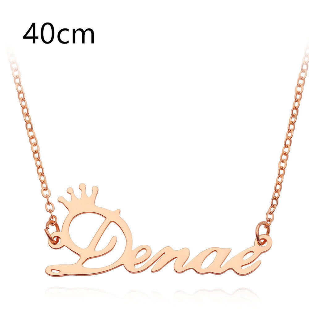 Necklace Alloy Pendant Font Fascinating Pendant Custom Name Necklace Personalized Necklace