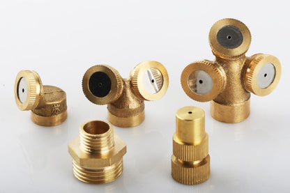 Mist Nozzles Water Spray Nozzle Garden Sprinkler Adjustable Spray Nozzle Brass Irrigation Fitting