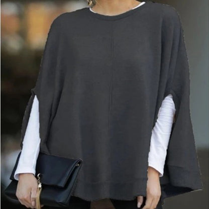 Bat sleeve knit top