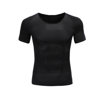 T-shirt de Compression de poitrine pour homme, Fitness Hero Belly Buster, amincissant