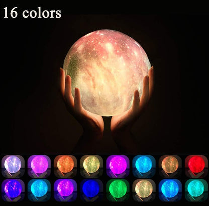 3D-utskrift Lunar Light Painting Creative Gift Night Light