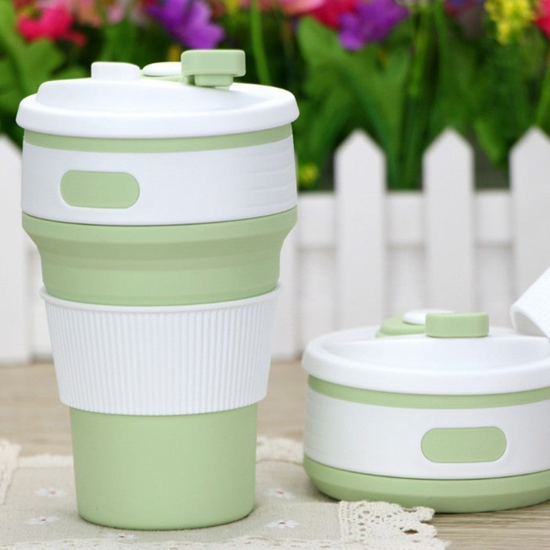 Coffee Mugs Travel Collapsible Silicon Cup Folding Water Cups BPA FREE Food Quality Drink Ware Mug Tea Coffee Cups